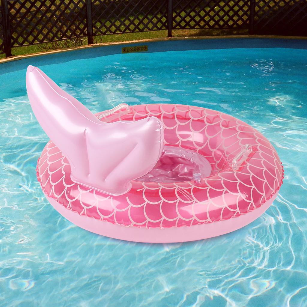 1PC Mermaid Swim Float Ring, Smart Swimming Trainer, Inflatable Pool Float, Floating Swim Ring, Beach Summer Essential
