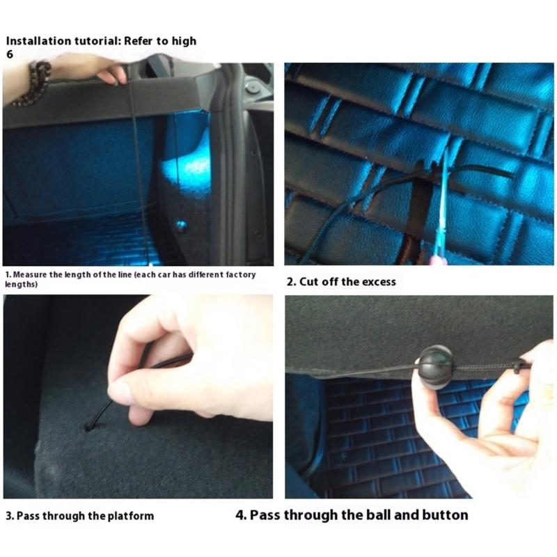 Parcel Shelf Boot Cover Bands Retaining Strap Car Boot Retaining Straps 1K6863447A Replacement Accessories for Golf 6 5
