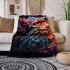 1pc Owl Print Blanket, Soft Warm Throw Blanket Nap Blanket For Couch Sofa Office Bed Camping Travel