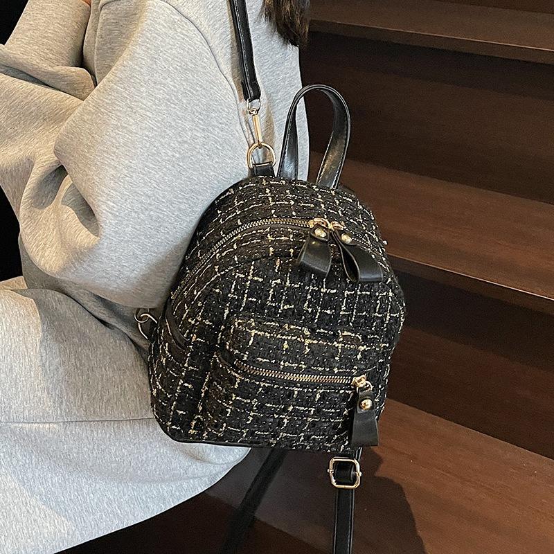 Fashion portable small backpack feminine temperament commuting versatile shoulder bag