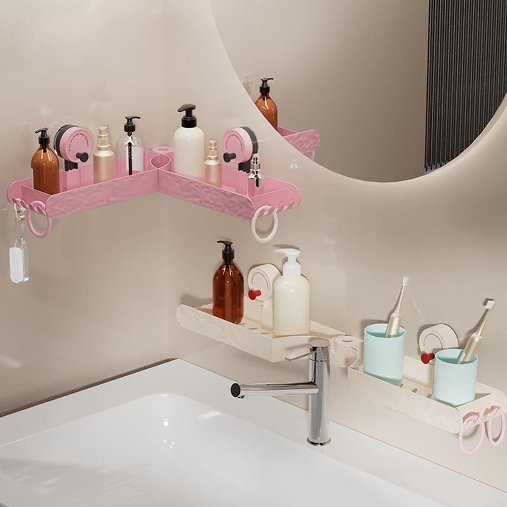 Multipurpose Suction Cup Shelf Easy Install & Not Drilling Versatile Suction Cup Organizers for Kitchen & Bathroom