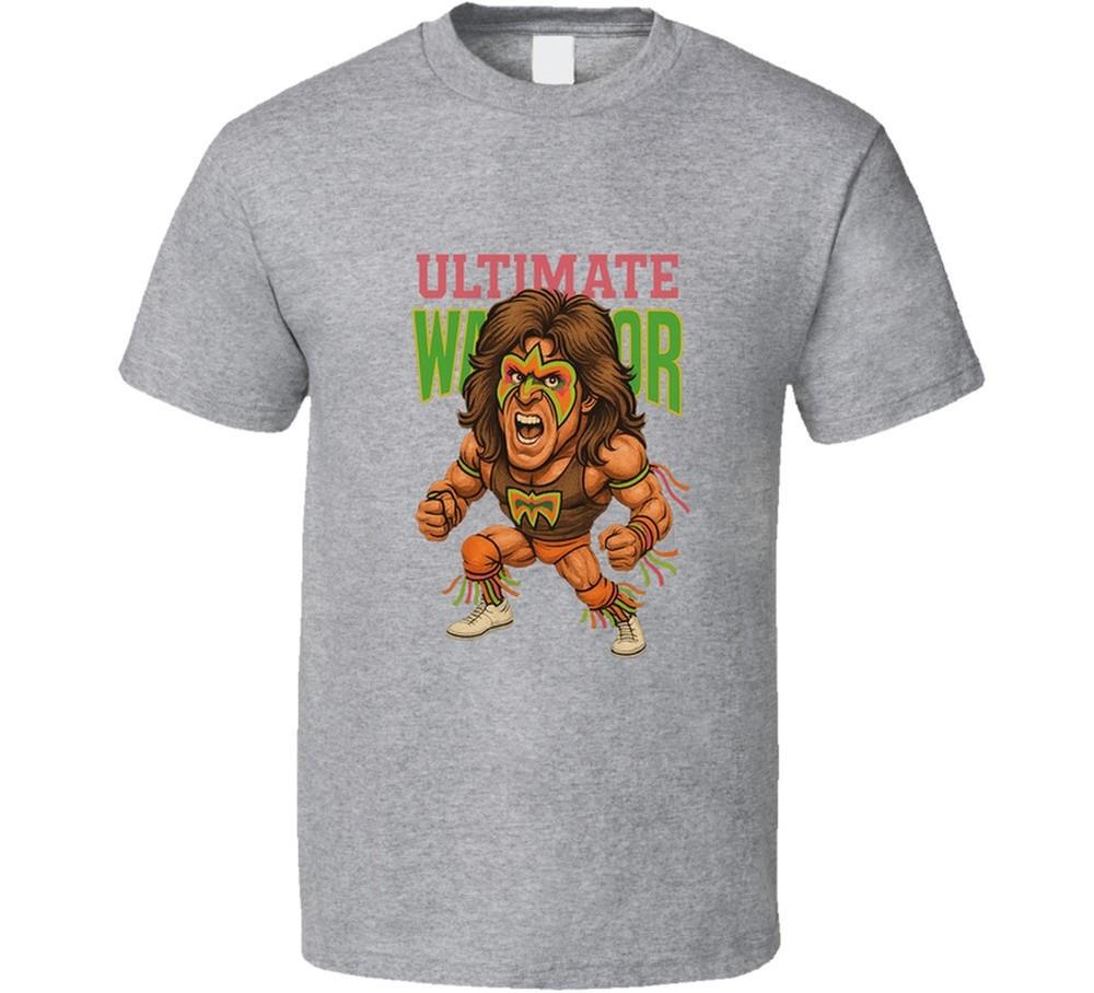 Футболка с карикатурой на легенду рестлинга The Ultimate Warrior в ретро-стиле, унисекс XXXXL
