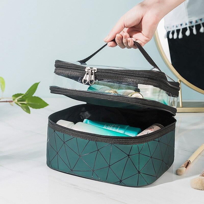 Multifunctional Makeup Bags Makeup Women Double Layer Cosmetics Makeup Organizer Waterproof Women's Cosmetics Gilrl | Cosmetics and Cases