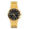 Swatch IN THE BLACK YVG418G Men's Yellow Watch