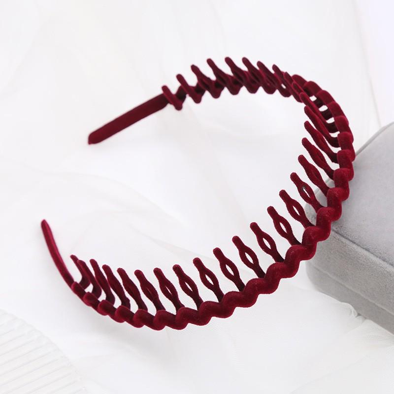 Bandeau Denté Antidérapant pour Femmes Coréennes et Organisateur de Frange