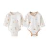 [Hapipana] Baby Rompers, 100% Cotton Coveralls, No Feet, Long Sleeves, Baby Clothes, Pajamas, Body Shirt, Breathable, Cute, Girls, Boys, Babies, All
