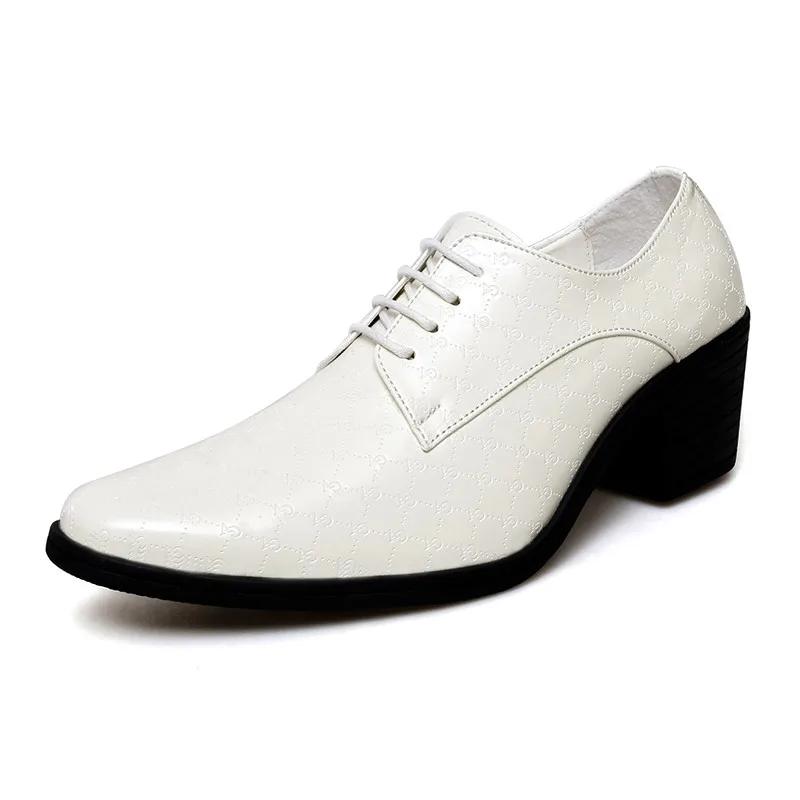Italian Luxury Red Men Heel Shoes Man Male Oxford Men's Wedding Mens Shoes Designer Leather Formal Dress Shoes for Men