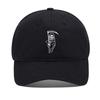 Lyprerazy Baseball Caps Death Reaper Unisex Embroidery Baseball Cap Washed Cotton Embroidered Adjustable Cap