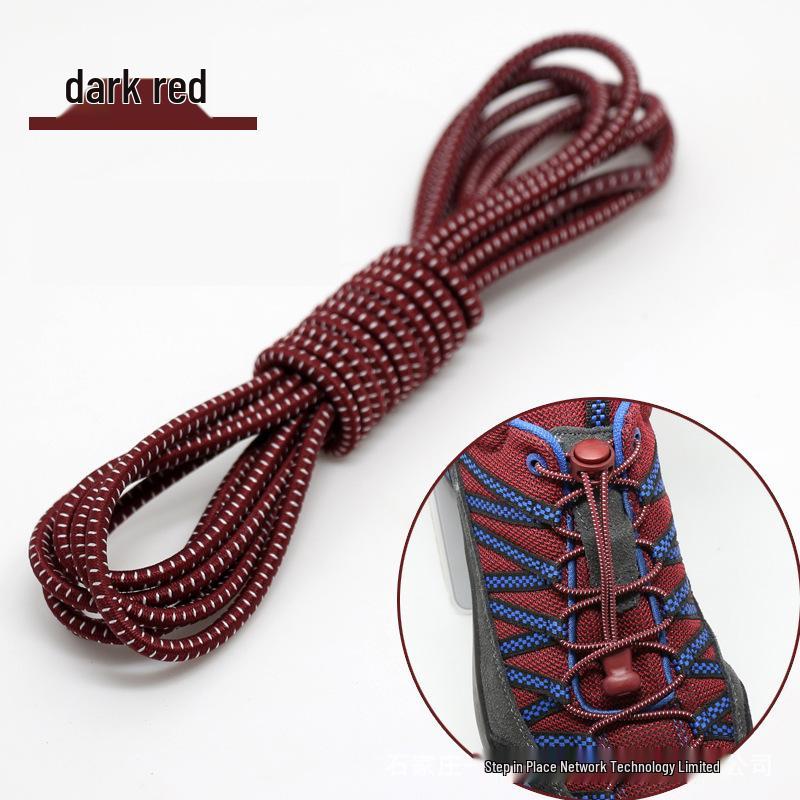 No-Tie Elastic Shoelaces with Buckle for Adults & Kids - Black, White & Color Options