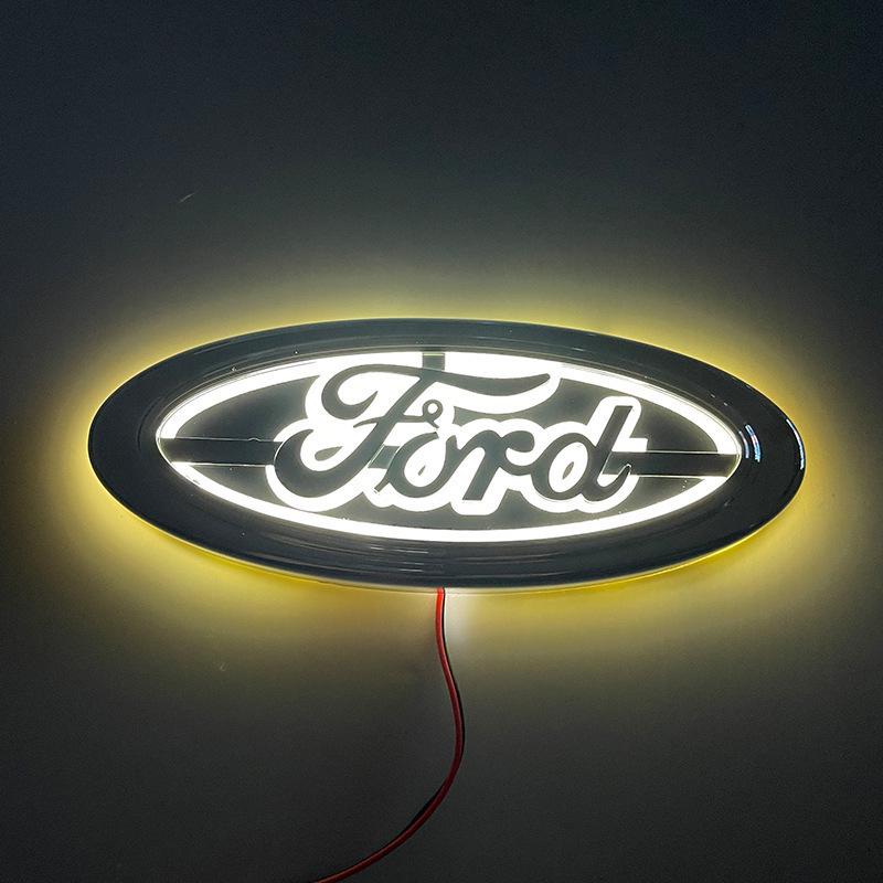 Ford Auto Embleem LED Verlichting - 5D Lichtgevend Achterklep Embleem