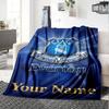 Name Custom Everton FC Print Flannel Blanket High Quality Warm Comfortable Cover for All Seasons Perfect for Gifts Home Decor