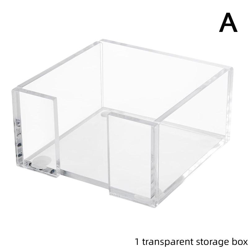 Acrylic Sticky Note Holder Clear Acrylic Notepad Holder Memo Note Dispenser Notepad Holder For Home Office Desk Organizer