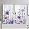 Watercolour Leaves Hummingbird Curtains Living Room Bedroom Home Decor Curtains Floral Polyester Shower Curtain with Hooks