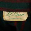 L.L.BEAN 70er Wollmischung Kursivschrift Etikett Vintage Karo Langarm Hemdjacke Herren Gebraucht