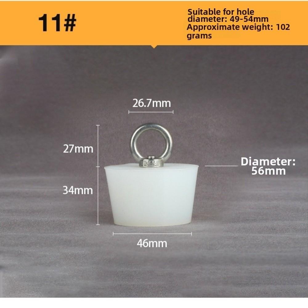 with Steel D Ring Conical Silicone Stopper Waterproof Sealing Plug Bung  Kitchen Sink