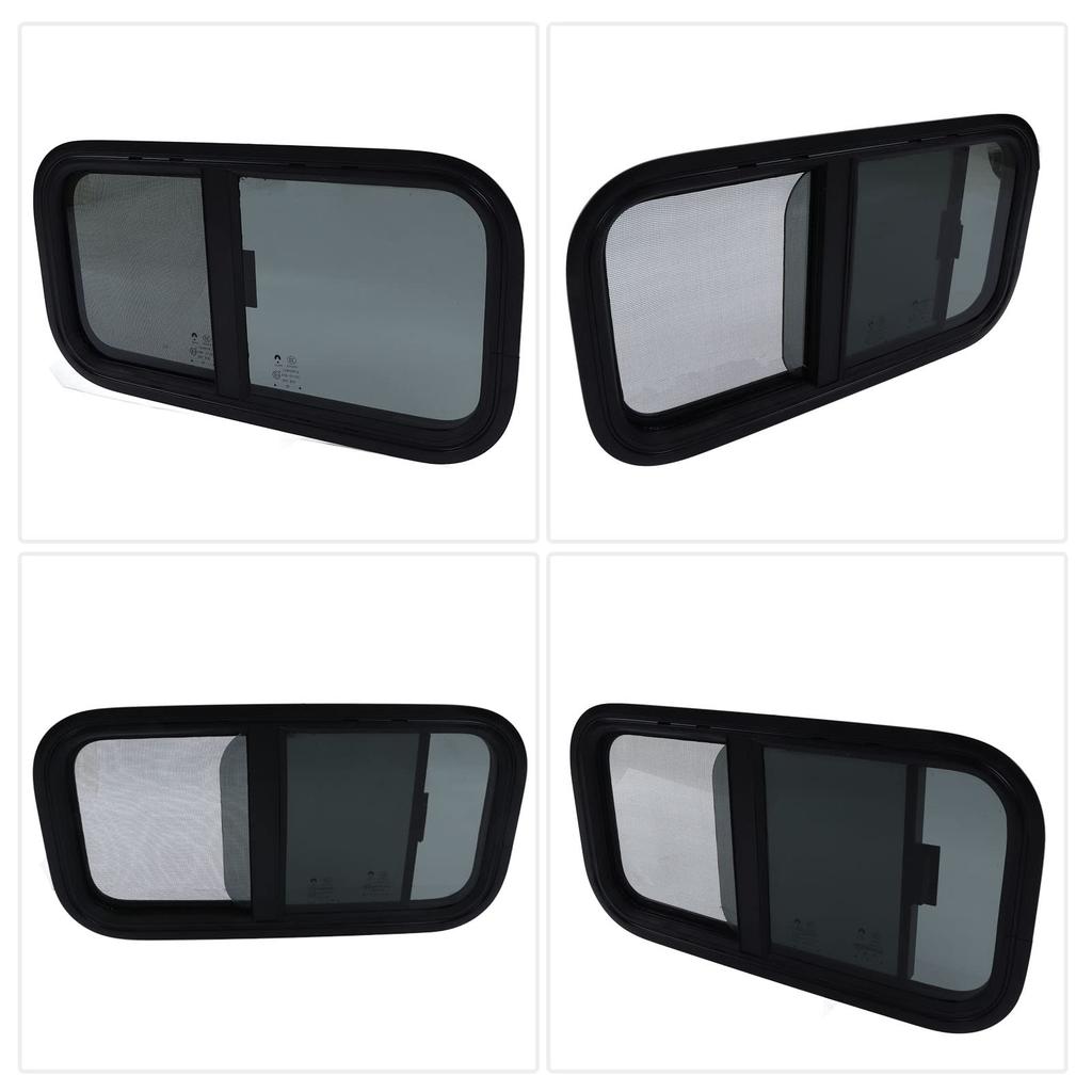 RV Window Screen for and Construction with Vertical and Horizontal Sliding Campers, Trailers, Vehicles, 600x300mm,