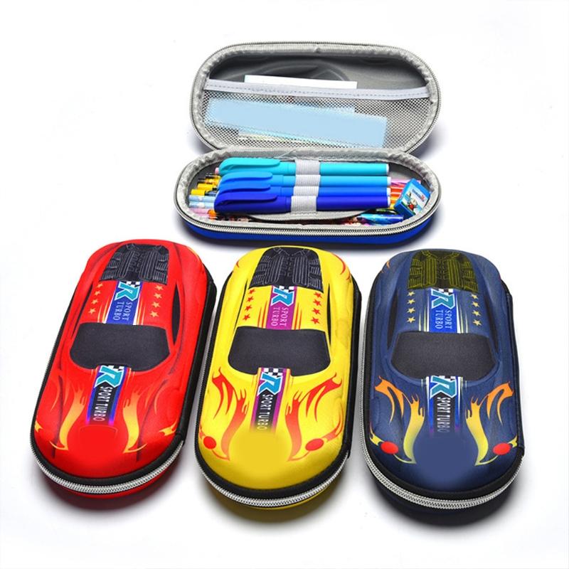 Large Capacity Cartoon Pencil Bag Pen for Case Zipper Lock with Hidden Storage Grids for Students Office School