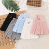 Girls' Summer Midi Pleated Skirt with Anti-Exposure Shorts