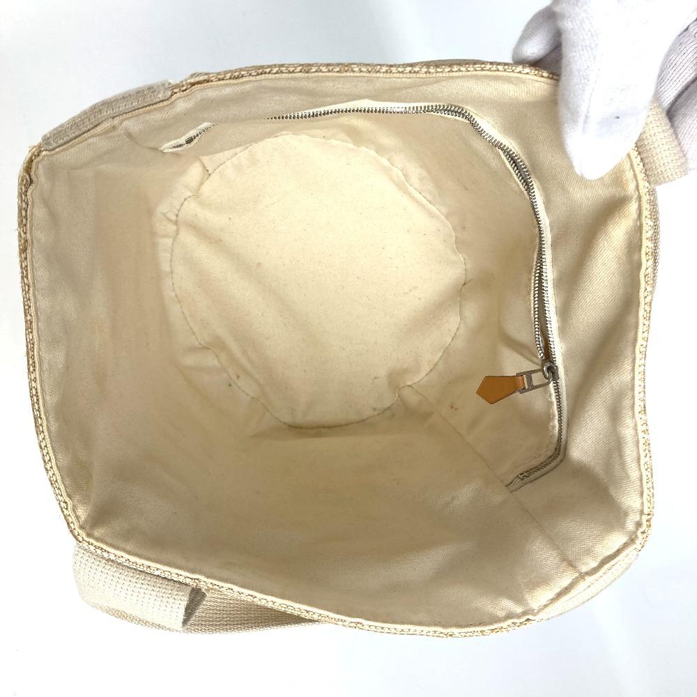 HERMES Saksaw PM Saksaw PM Bag Tote Bag Hand Bag Canvas Beige