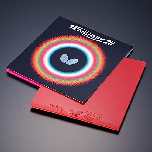 Butterfly Table Tennis Rubber Tenergy 25 Back Soft Tension 05810 Red Thick (Spin)