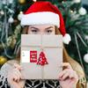 Christmas Name Tags Stickers Seasonal Wrapping Decorations Name Tags Self-Adhesive Christmas Sticky Labels For Family Party DIY