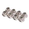 8PCS Metal M4 Wheel Lock Nut Flange Nylon Lock Nuts for   Typhon 1Celsius10 RC Car Parts