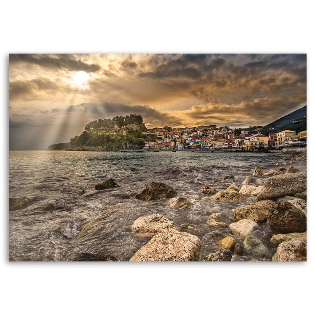 Canvas print, Seascape cityscape