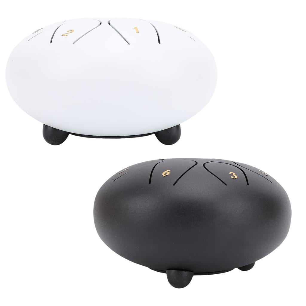 6 Zoll 8 Noten Zungentrommel C-Ton Angenehmer Klang Edelstahl Musikalisches Schlaginstrument für Mu