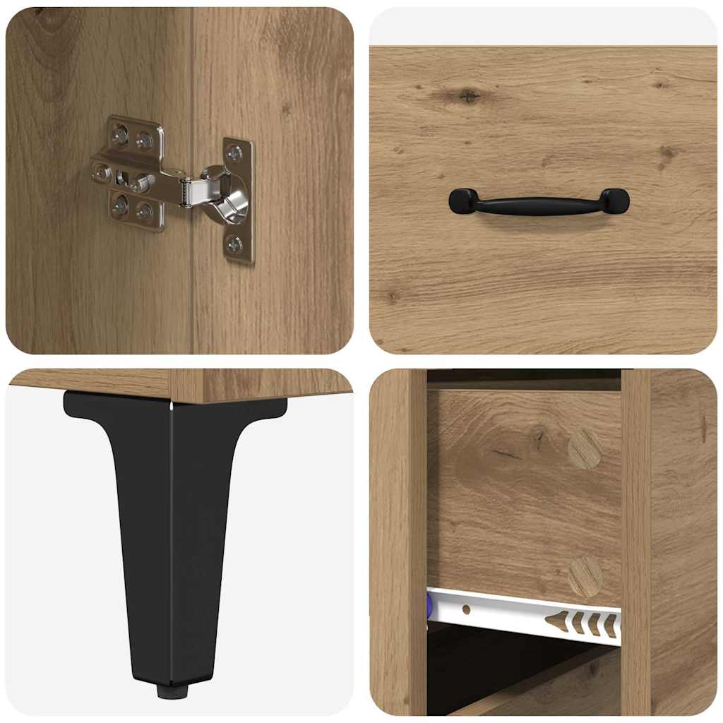 Highboard Artisan Oak 69.5 x 34 x 180 cm Particleboard