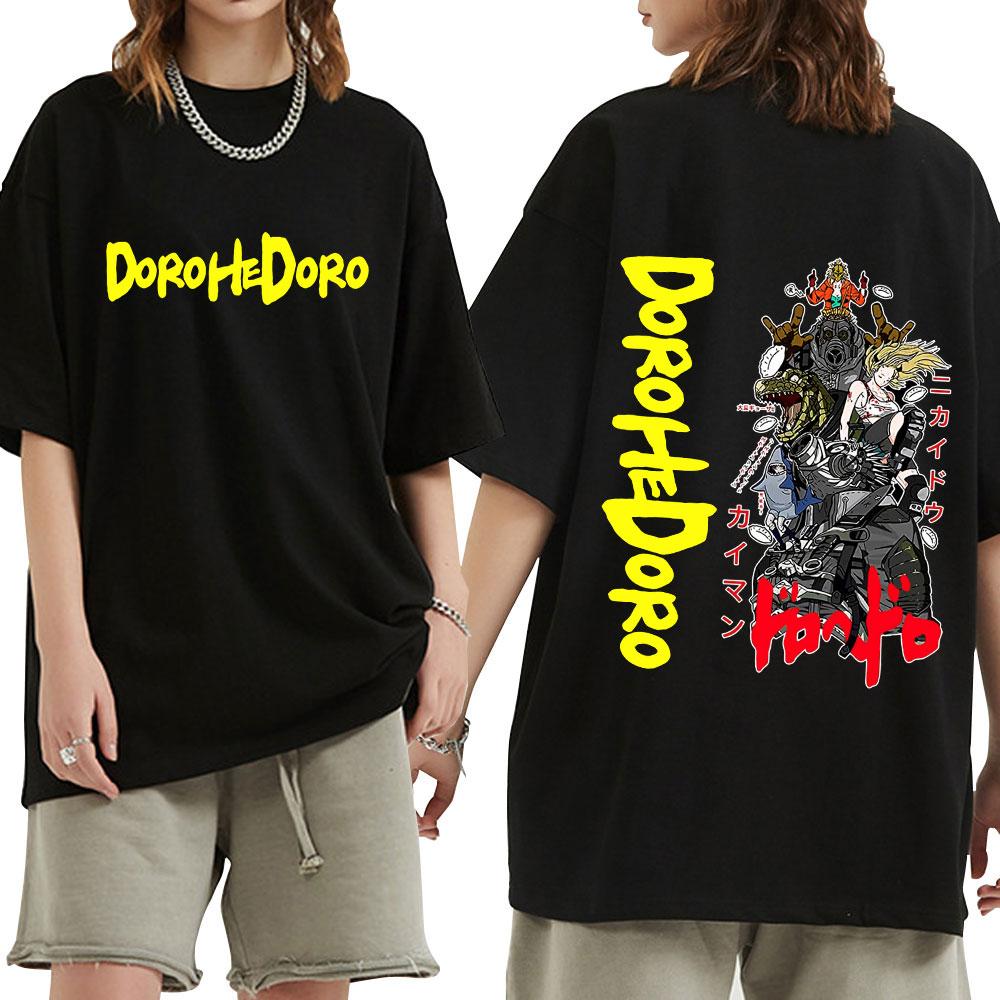 Anime Dorohedoro Kaiman T Shirt Gothic Manga Graphic Print T Shirts Men's Fashion Casual Cotton Oversized T-shirt Streetwear