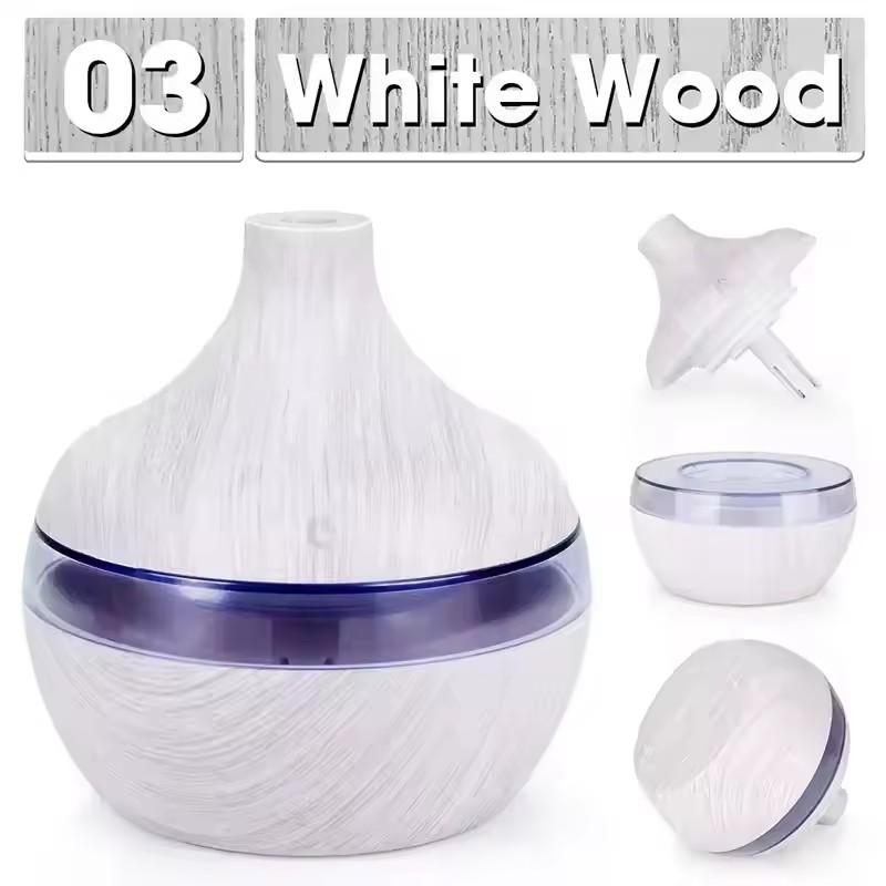 USB Ultrasonic Cool Mist Sprayer Essential Oil Fragrance 200ml Mini Home Wood Grain Air Humidifier Electric Air Aroma Diffuser