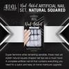 False Nails - ARDELL - Nail Addict Natural Squared - Transparent - 24 Tips - High Durability