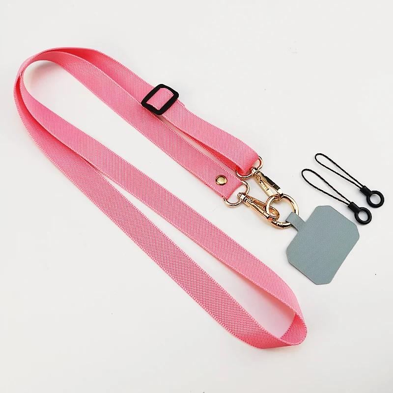 Universal Adjustable Crossbody Phone Lanyard Strap Neckband Mobile Phone Rope Neck Straps Cell Phone Case Anti-lost Lanyards
