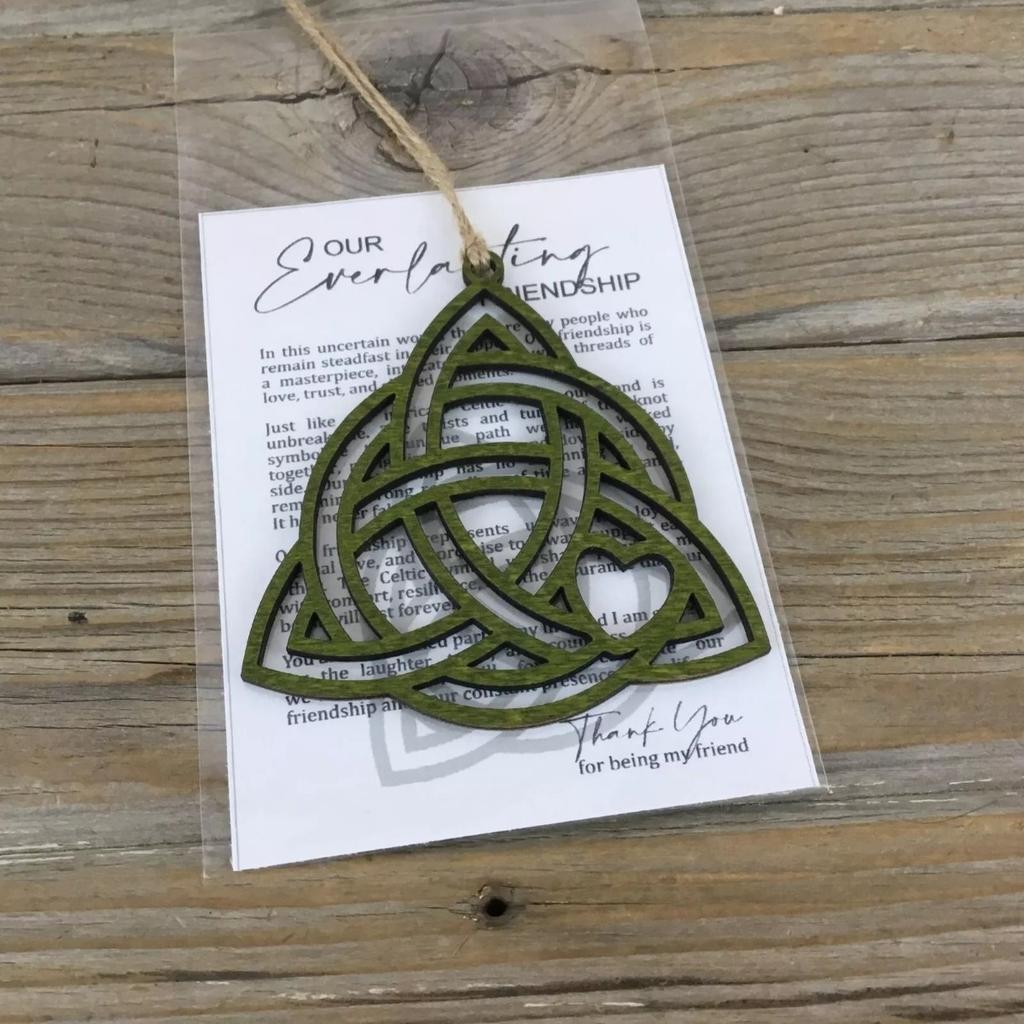 Friendship Story Card Celtic Knot of Friendship Story Card Christmas Ornament