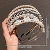 Exquisite Faux Pearl Flower Hair Hoops Fashion Hair Accessories Holiday Styling Perfect Gifts for Girls