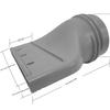 Tubo di Estensione per Condotto Diametro 130/150mm Accessori Tubo di Scarico Condizionatore d'Aria Portatile Ugello Piatto Tubo di Scarico Adattatore per Finestra