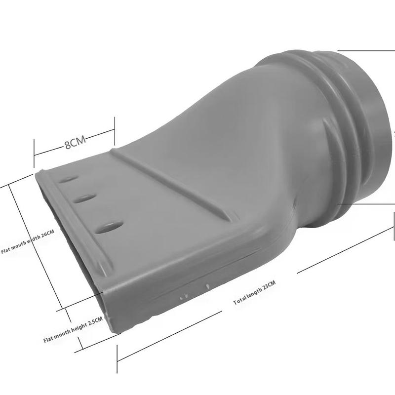 Tubo di Estensione per Condotto Diametro 130/150mm Accessori Tubo di Scarico Condizionatore d'Aria Portatile Ugello Piatto Tubo di Scarico Adattatore per Finestra