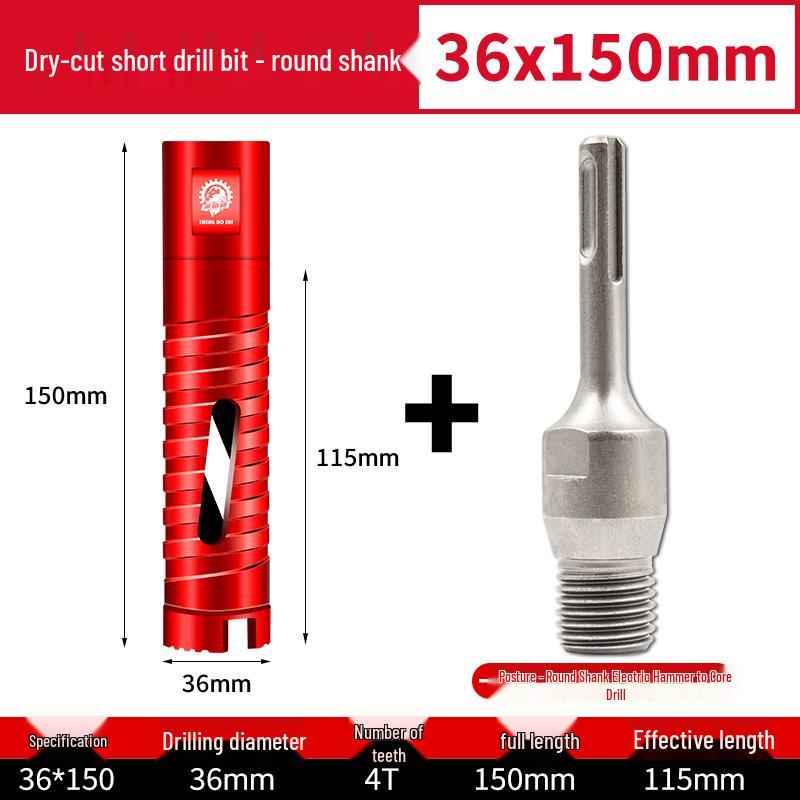 Compact Electric Hammer Water Drill Bit Set for Sharp Hole Opening in Range Hood, Wire Box, and Wall.