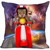 Bedroom Home Office Decor Pillowcase Square  Funny Cat Animal