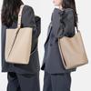 Women's Large Capacity Shoulder Bag, Niche Soft Cowhide, Light Luxury Crossbody, High-end Feel Bag, Women's Genuine Leather Bucket Bag