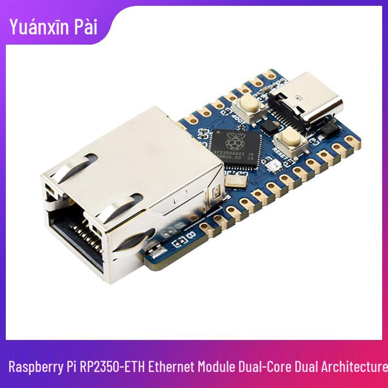 Scheda di Sviluppo Raspberry Pi RP2350-ETH con Ethernet, 4MB TCP/UDP, Sensore di Temperatura, Clock