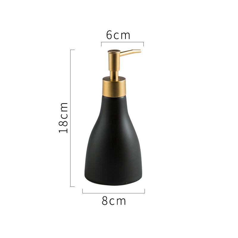 Ceramic Bathroom Liquid Soap Dispenser Bottle Shampoo Shower Gel and Lotion Storage Bottles Home Hotel Disinfectant Bottle