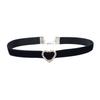 Vintage Rhinestones Love Round Choker Punk Clavicle Chain Gift for Women Girls