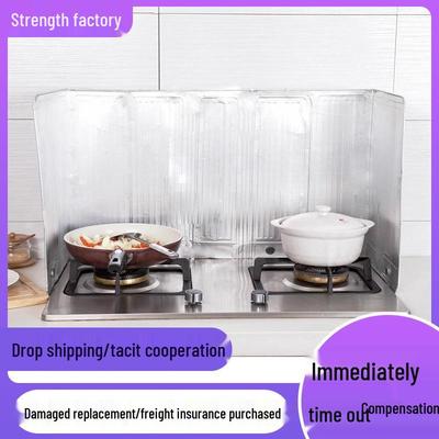 Japanischer ölbeständiger Herdschutz: Spritzschutz, Hitzebeständiger Aluminiumfolienaufkleber