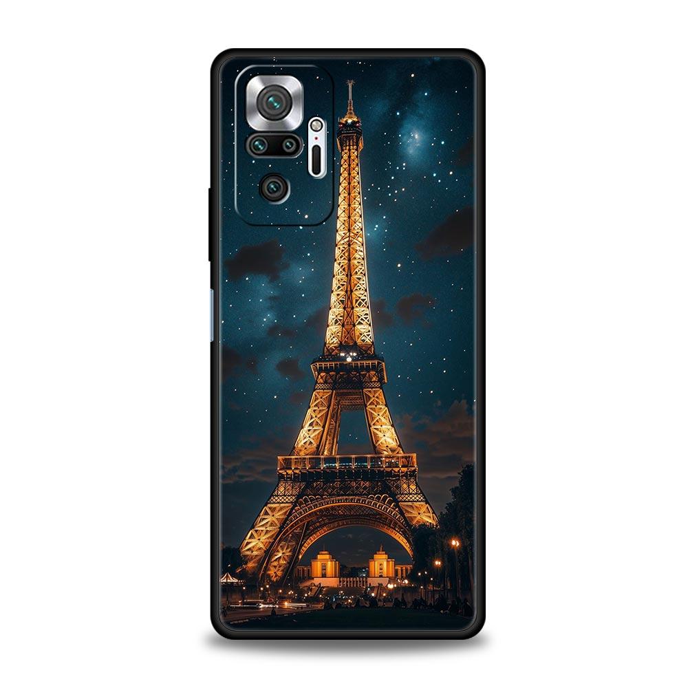 Red Umbrella Eiffel Tower Phone Case For Xiaomi Redmi Note 14 13 12 5G 11 10 Pro Plus 4G 9S 9 14C 13C 12C 10C 9C 9A Soft Cover