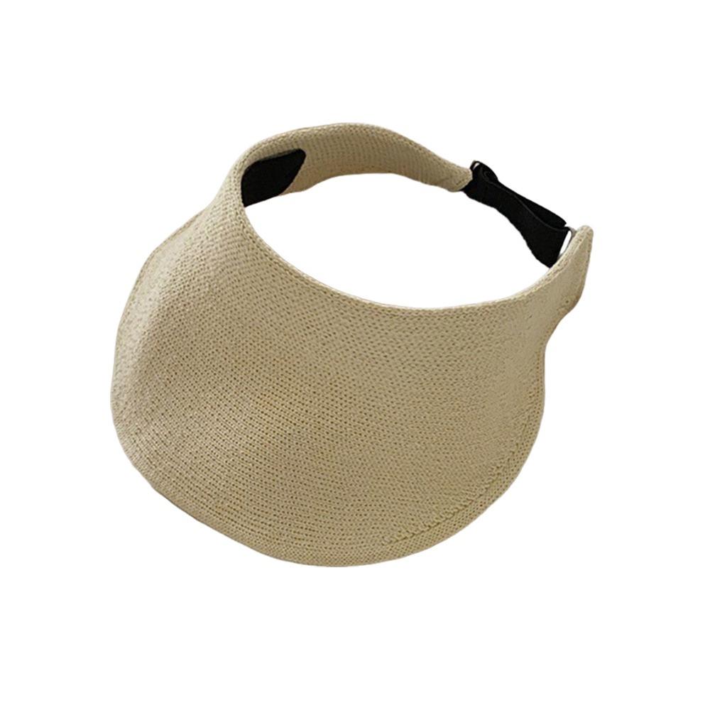 

Anti-UV Foldable Sun Hat Raffia Beach Straw Hats Fashion Empty Top Hat for Travel Outdoor Beach бежевый
