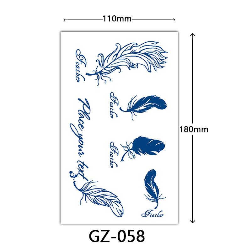 Herbal Juice Tattoo Stickers, Semi-Permanent Tattoo Stickers, Sweatproof, Lasting Tattoo Stickers