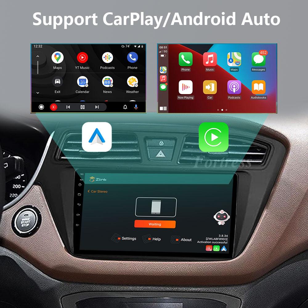 Fortress 6G 128G Android 12 Car Radio For Hyundai I20 LHD 2015 2016 2017 Stereo GPS Carplay Auto Multimedia Player 2Din DVD