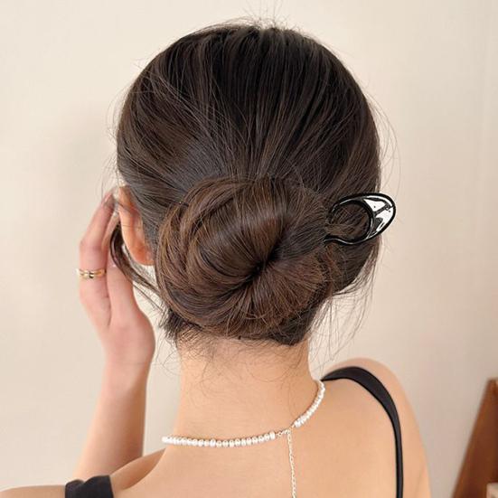 U-förmige Haargabel, leicht, rutschfest, für langes, dickes Haar, Hochsteckfrisur, Dutt, französische Haarnadel, Haar-Styling-Zubehör für Frauen und Mädchen