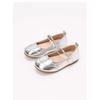 Girls' Leather Shoes Spring and Autumn New Children's Princess Shoes Girls' Soft Sole Flats Fashion silver Girls' Leather Shoes